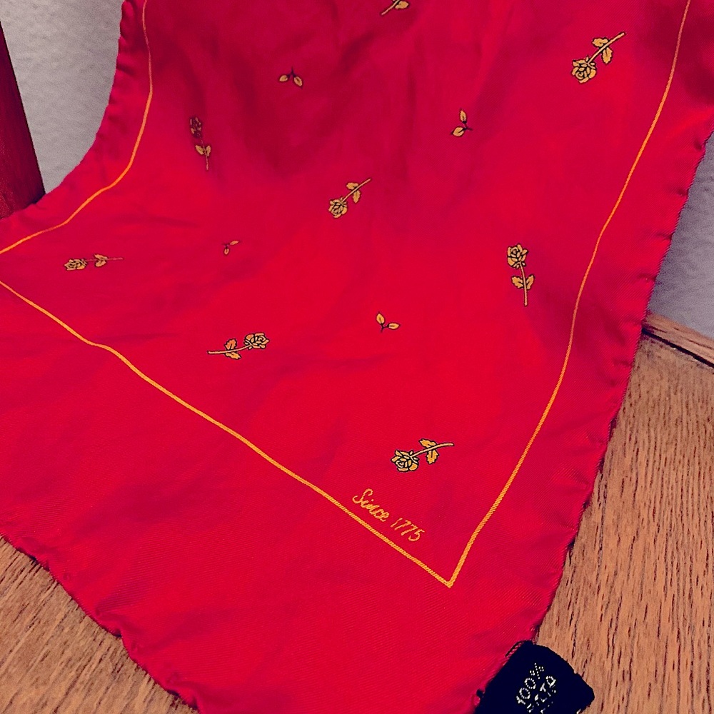 Vintage Rare Italian Silk Scarf. US Marine Corps